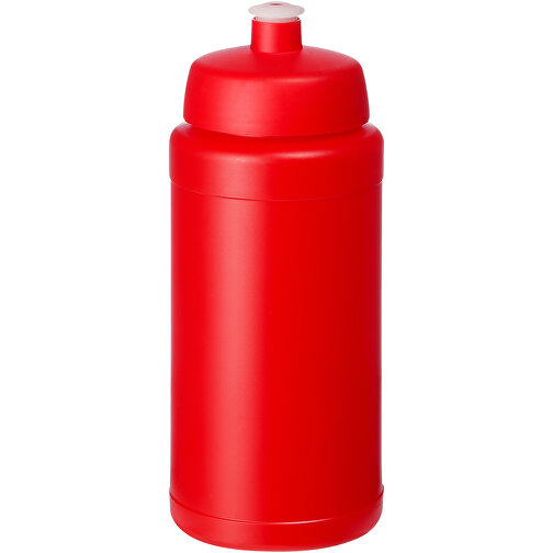 Baseline® Plus 500 Ml Flasche Mit Sportdeckel , rot, HDPE Kunststoff, PP Kunststoff, 18,50cm (Höhe), Bild 1