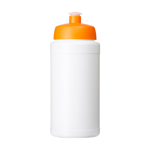 Baseline® Plus 500 Ml Flasche Mit Sportdeckel , weiss / orange, HDPE Kunststoff, PP Kunststoff, 18,50cm (Höhe), Bild 4
