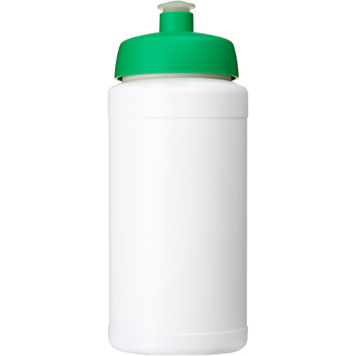 Baseline® Plus 500 Ml Flasche Mit Sportdeckel , weiss / grün, HDPE Kunststoff, PP Kunststoff, 18,50cm (Höhe), Bild 3