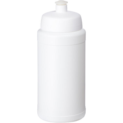 Baseline® Plus 500 Ml Flasche Mit Sportdeckel , weiß, HDPE Kunststoff, PP Kunststoff, 18,50cm (Höhe), Bild 1