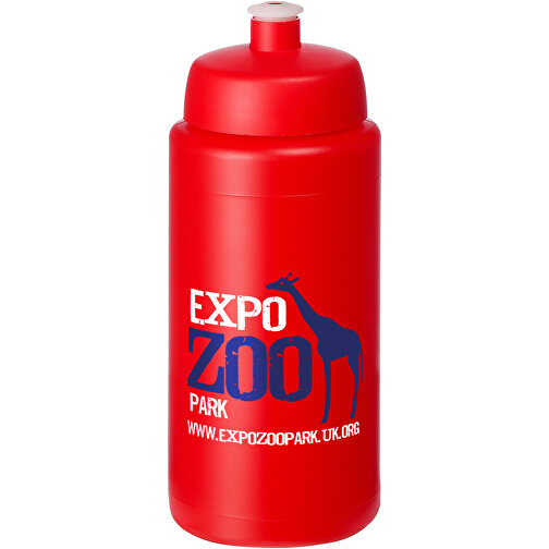 Baseline® Plus Grip 500 Ml Sportflasche Mit Sportdeckel , rot, HDPE Kunststoff, PP Kunststoff, 18,50cm (Höhe), Bild 2