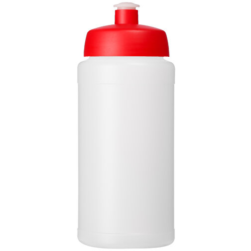 Baseline® Plus Grip 500 Ml Sportflasche Mit Sportdeckel , transparent / rot, HDPE Kunststoff, PP Kunststoff, 18,50cm (Höhe), Bild 4