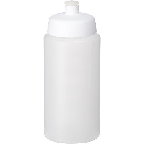 Baseline® Plus Grip 500 Ml Sportflasche Mit Sportdeckel , transparent / weiss, HDPE Kunststoff, PP Kunststoff, 18,50cm (Höhe), Bild 1