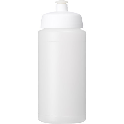 Baseline® Plus Grip 500 Ml Sportflasche Mit Sportdeckel , transparent / weiß, HDPE Kunststoff, PP Kunststoff, 18,50cm (Höhe), Bild 3