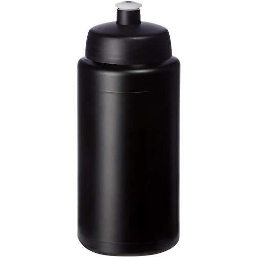 Baseline® Plus Grip 500 Ml Sportflasche Mit Sportdeckel , schwarz, HDPE Kunststoff, PP Kunststoff, 18,50cm (Höhe), Bild 1