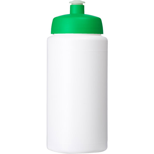 Baseline® Plus Grip 500 Ml Sportflasche Mit Sportdeckel , weiß / grün, HDPE Kunststoff, PP Kunststoff, 18,50cm (Höhe), Bild 3