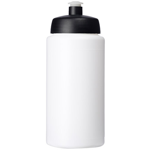 Baseline® Plus Grip 500 Ml Sportflasche Mit Sportdeckel , weiß / schwarz, HDPE Kunststoff, PP Kunststoff, 18,50cm (Höhe), Bild 4