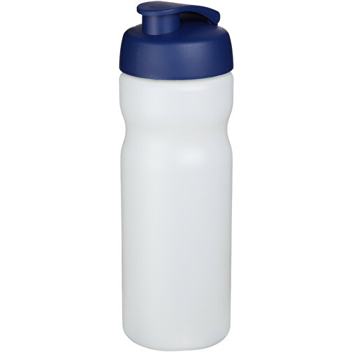 Baseline® Plus 650 Ml Sportflasche Mit Klappdeckel , transparent / blau, HDPE Kunststoff, PP Kunststoff, 22,30cm (Höhe), Bild 1