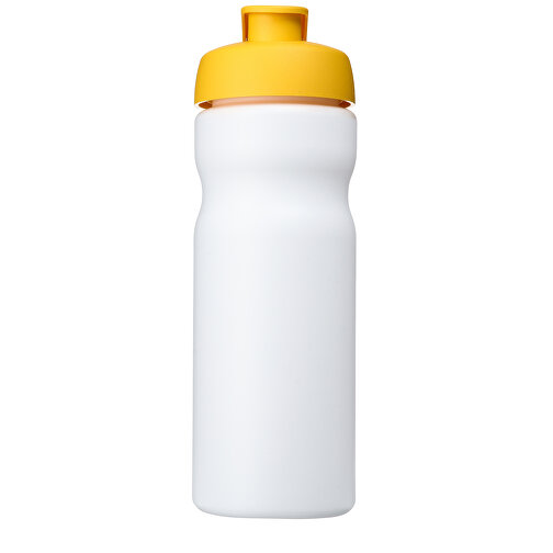 Baseline® Plus 650 Ml Sportflasche Mit Klappdeckel , weiss / gelb, HDPE Kunststoff, PP Kunststoff, 22,30cm (Höhe), Bild 4