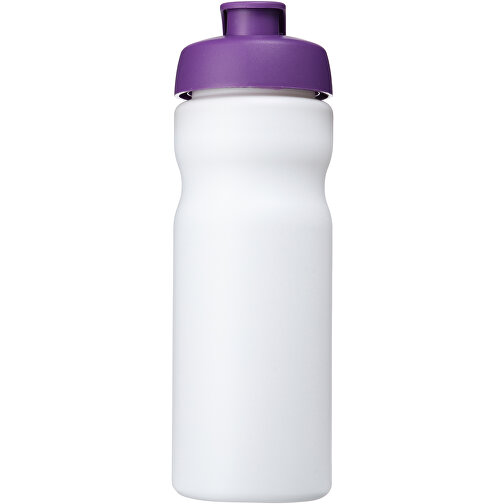 Baseline® Plus 650 Ml Sportflasche Mit Klappdeckel , weiß / lila, HDPE Kunststoff, PP Kunststoff, 22,30cm (Höhe), Bild 3