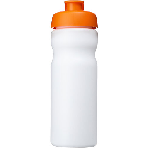 Baseline® Plus 650 Ml Sportflasche Mit Klappdeckel , weiß / orange, HDPE Kunststoff, PP Kunststoff, 22,30cm (Höhe), Bild 3