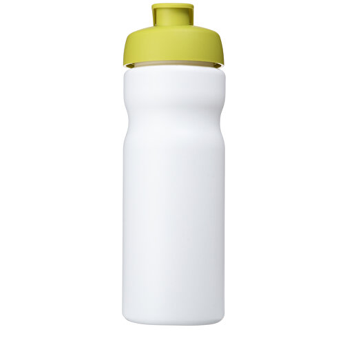 Baseline® Plus 650 Ml Sportflasche Mit Klappdeckel , weiß / limone, HDPE Kunststoff, PP Kunststoff, 22,30cm (Höhe), Bild 4