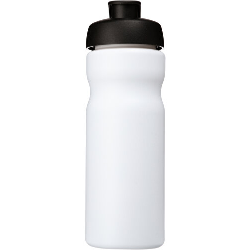 Baseline® Plus 650 Ml Sportflasche Mit Klappdeckel , weiß / schwarz, HDPE Kunststoff, PP Kunststoff, 22,30cm (Höhe), Bild 3