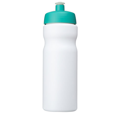 Baseline® Plus 650 Ml Sportflasche , weiß / aquablau, HDPE Kunststoff, PP Kunststoff, 22,30cm (Höhe), Bild 4