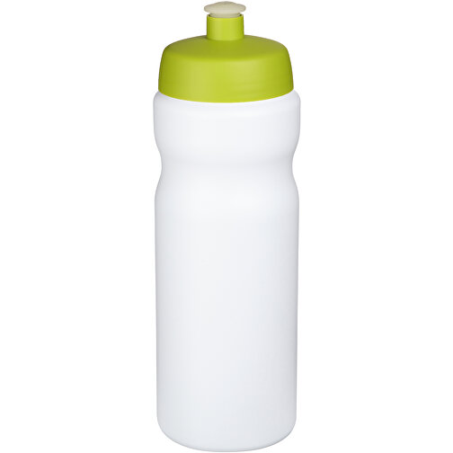 Baseline® Plus 650 Ml Sportflasche , weiss / limone, HDPE Kunststoff, PP Kunststoff, 22,30cm (Höhe), Bild 1