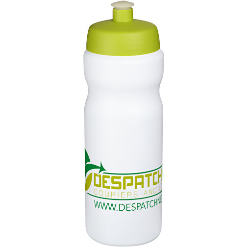 Baseline® Plus 650 Ml Sportflasche , weiß / limone, HDPE Kunststoff, PP Kunststoff, 22,30cm (Höhe), Bild 2