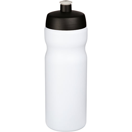 Baseline® Plus 650 Ml Sportflasche , weiß / schwarz, HDPE Kunststoff, PP Kunststoff, 22,30cm (Höhe), Bild 1