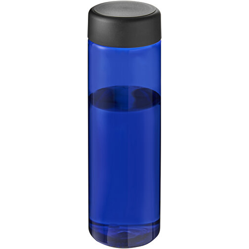 H2O Active® Vibe 850 Ml Sportflasche Mit Drehdeckel , blau / schwarz, PET Kunststoff, PP Kunststoff, 22,90cm (Höhe), Bild 1