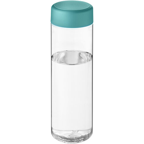 H2O Active® Vibe 850 Ml Sportflasche Mit Drehdeckel , transparent / aquablau, PET Kunststoff, PP Kunststoff, 22,90cm (Höhe), Bild 1