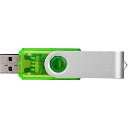 Rotate Transculent USB-Stick , grün MB , 32 GB , Kunststoff, Aluminium MB , 5,80cm x 1,90cm x 1,00cm (Länge x Höhe x Breite), Bild 8