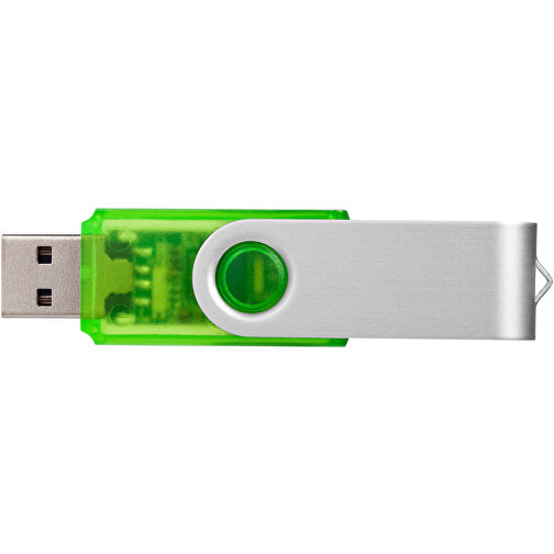 Rotate Transculent USB-Stick , grün MB , 8 GB , Kunststoff, Aluminium MB , 5,80cm x 1,90cm x 1,00cm (Länge x Höhe x Breite), Bild 7