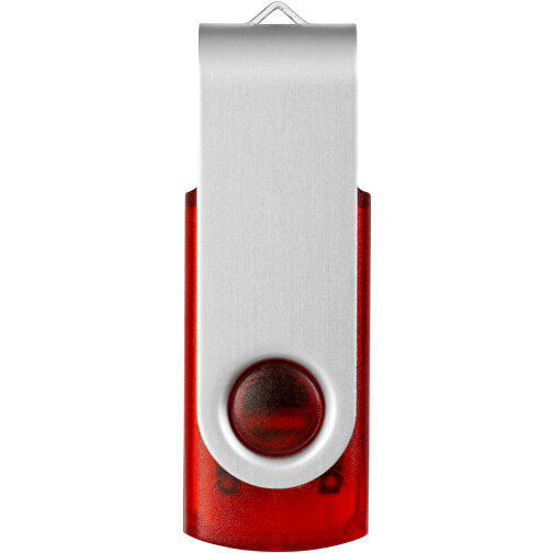 Rotate Transculent USB-Stick , rot MB , 32 GB , Kunststoff, Aluminium MB , 5,80cm x 1,90cm x 1,00cm (Länge x Höhe x Breite), Bild 4