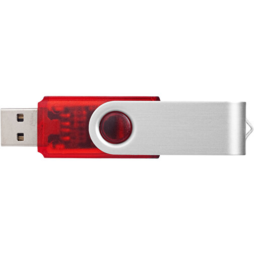 Rotate Transculent USB-Stick , rot MB , 4 GB , Kunststoff, Aluminium MB , 5,80cm x 1,90cm x 1,00cm (Länge x Höhe x Breite), Bild 3
