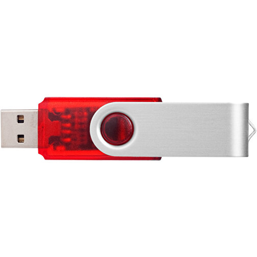 Rotate Transculent USB-Stick , rot MB , 2 GB , Kunststoff, Aluminium MB , 5,80cm x 1,90cm x 1,00cm (Länge x Höhe x Breite), Bild 6