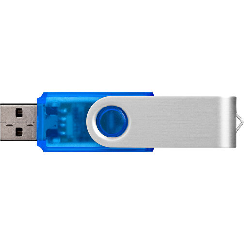 Rotate Transculent USB-Stick , blau MB , 4 GB , Kunststoff, Aluminium MB , 5,80cm x 1,90cm x 1,00cm (Länge x Höhe x Breite), Bild 5