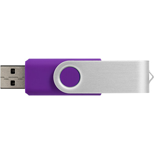 Rotate Doming USB-Stick , lila MB , 2 GB , Kunststoff, Aluminium MB , 5,80cm x 1,90cm x 1,00cm (Länge x Höhe x Breite), Bild 4