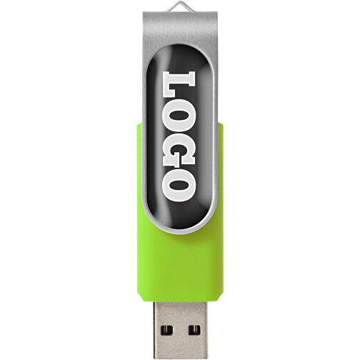 Rotate Doming USB-Stick , limone MB , 4 GB , Kunststoff, Aluminium MB , 5,80cm x 1,90cm x 1,00cm (Länge x Höhe x Breite), Bild 3