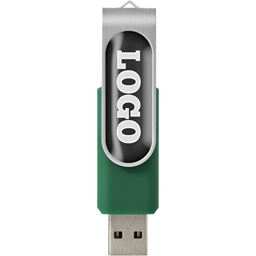 Rotate Doming USB-Stick , grün MB , 32 GB , Kunststoff, Aluminium MB , 5,80cm x 1,90cm x 1,00cm (Länge x Höhe x Breite), Bild 3