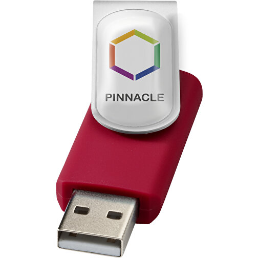 Rotate Doming USB-Stick , rot MB , 1 GB , Kunststoff, Aluminium MB , 5,80cm x 1,90cm x 1,00cm (Länge x Höhe x Breite), Bild 2