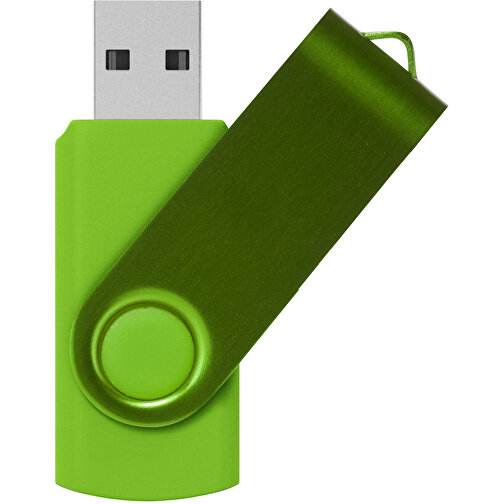 Rotate Metallic USB-Stick , limone MB , 16 GB , Kunststoff, Aluminium MB , 5,80cm x 1,90cm x 1,00cm (Länge x Höhe x Breite), Bild 1