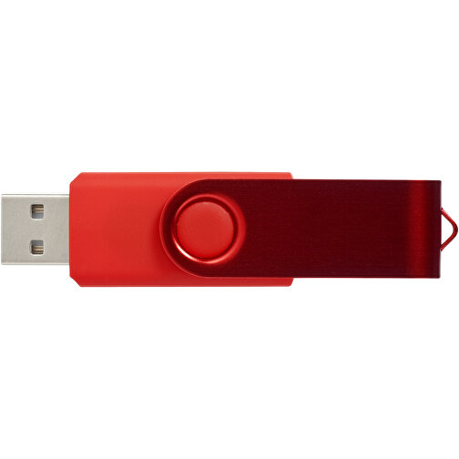 Rotate Metallic USB-Stick , dunkelrot MB , 8 GB , Kunststoff, Aluminium MB , 5,80cm x 1,90cm x 1,00cm (Länge x Höhe x Breite), Bild 3