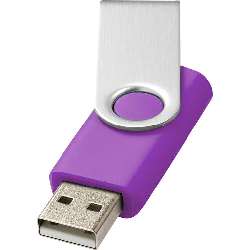 Rotate USB-Stick , lila MB , 4 GB , Kunststoff, Aluminium MB , 5,80cm x 1,90cm x 1,00cm (Länge x Höhe x Breite), Bild 1