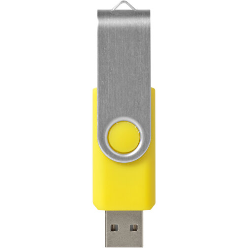 Rotate USB-Stick , gelb MB , 8 GB , Kunststoff, Aluminium MB , 5,80cm x 1,90cm x 1,00cm (Länge x Höhe x Breite), Bild 3