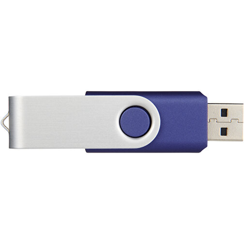 Rotate USB-Stick , blau MB , 16 GB , Kunststoff, Aluminium MB , 5,80cm x 1,90cm x 1,00cm (Länge x Höhe x Breite), Bild 2