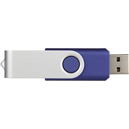 Rotate USB-Stick , blau MB , 16 GB , Kunststoff, Aluminium MB , 5,80cm x 1,90cm x 1,00cm (Länge x Höhe x Breite), Bild 3