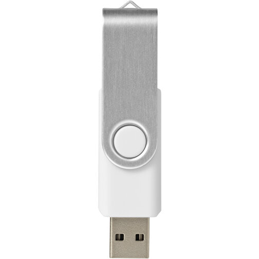 Rotate USB-Stick , weiß MB , 8 GB , Kunststoff, Aluminium MB , 5,80cm x 1,90cm x 1,00cm (Länge x Höhe x Breite), Bild 3