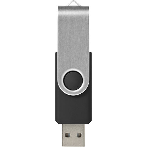 Rotate USB-Stick , schwarz MB , 2 GB , Kunststoff, Aluminium MB , 5,80cm x 1,90cm x 1,00cm (Länge x Höhe x Breite), Bild 3