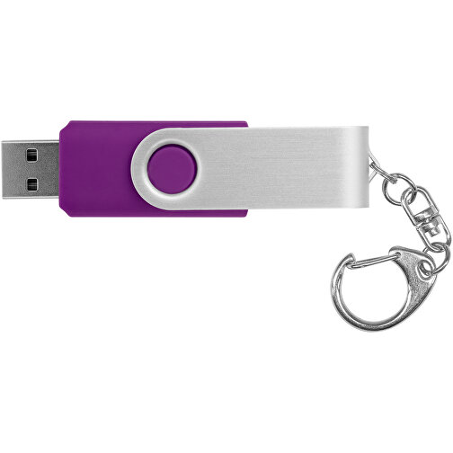 Rotate Mit Schlüsselanhänger USB-Stick , lila MB , 8 GB , Kunststoff, Aluminium MB , 5,80cm x 1,90cm x 1,00cm (Länge x Höhe x Breite), Bild 6