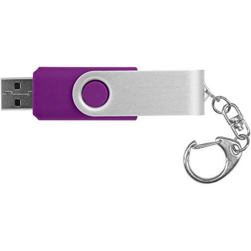 Rotate Mit Schlüsselanhänger USB-Stick , lila MB , 2 GB , Kunststoff, Aluminium MB , 5,80cm x 1,90cm x 1,00cm (Länge x Höhe x Breite), Bild 5