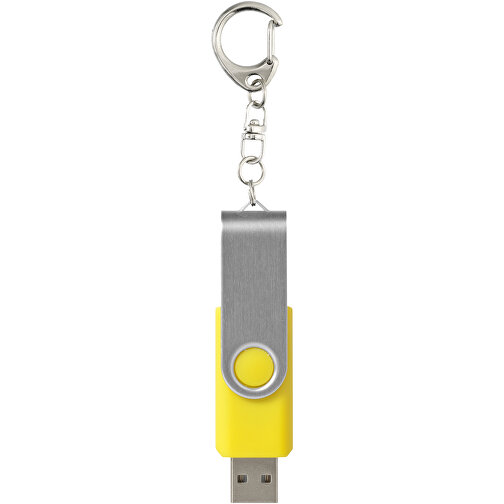 Rotate Mit Schlüsselanhänger USB-Stick , gelb MB , 16 GB , Kunststoff, Aluminium MB , 5,80cm x 1,90cm x 1,00cm (Länge x Höhe x Breite), Bild 3