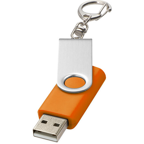 Rotate Mit Schlüsselanhänger USB-Stick , orange MB , 16 GB , Kunststoff, Aluminium MB , 5,80cm x 1,90cm x 1,00cm (Länge x Höhe x Breite), Bild 1