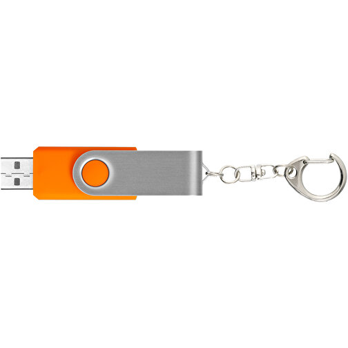 Rotate Mit Schlüsselanhänger USB-Stick , orange MB , 16 GB , Kunststoff, Aluminium MB , 5,80cm x 1,90cm x 1,00cm (Länge x Höhe x Breite), Bild 5