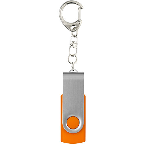 Rotate Mit Schlüsselanhänger USB-Stick , orange MB , 2 GB , Kunststoff, Aluminium MB , 5,80cm x 1,90cm x 1,00cm (Länge x Höhe x Breite), Bild 4