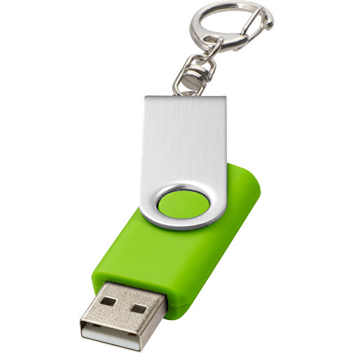 Rotate Mit Schlüsselanhänger USB-Stick , limone MB , 32 GB , Kunststoff, Aluminium MB , 5,80cm x 1,90cm x 1,00cm (Länge x Höhe x Breite), Bild 1