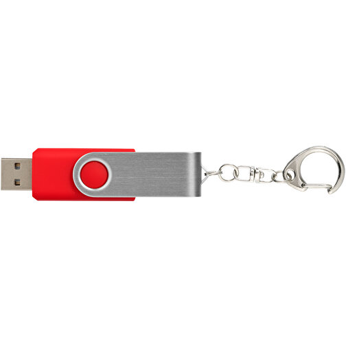 Rotate Mit Schlüsselanhänger USB-Stick , mittelrot MB , 4 GB , Kunststoff, Aluminium MB , 5,80cm x 1,90cm x 1,00cm (Länge x Höhe x Breite), Bild 8