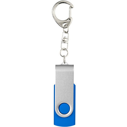 Rotate Mit Schlüsselanhänger USB-Stick , mittelblau MB , 8 GB , Kunststoff, Aluminium MB , 5,80cm x 1,90cm x 1,00cm (Länge x Höhe x Breite), Bild 5